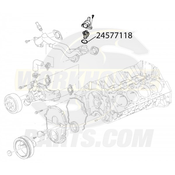 24577118 - Workhorse 8.1l Coolant Thermostat Gasket